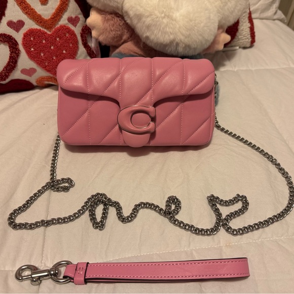 Coach Quilted mini tabby in candy pink - Picture 5 of 16